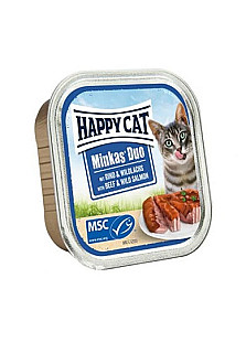 Happy Cat مینکاس گۆشتی مانگا و سەلەمۆن