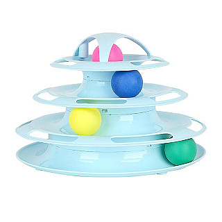 Cat Toy Ball Towers Blue