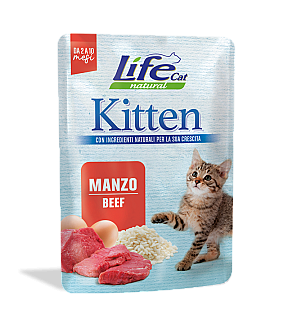 Life Cat Pouch Kitten - Beef