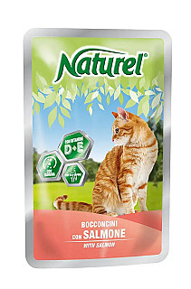 Naturel pouch with salmon