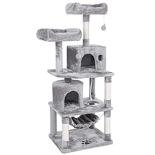 Multi-Level Cat Tree Tower Light Grey -Model T11