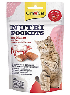 Gimcat-Nutri pockets With beef