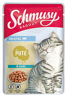 Shamusy kitten Turkey in sauce