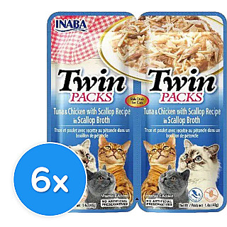 Inaba Twin Packs -  Tuna & Chicken recipe in Scallop