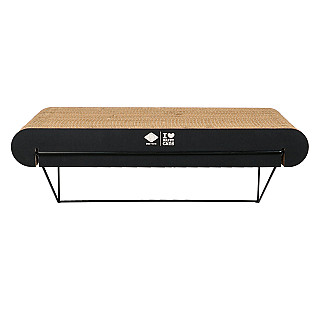 David L - cardboard wall shelf brown/black 60cm
