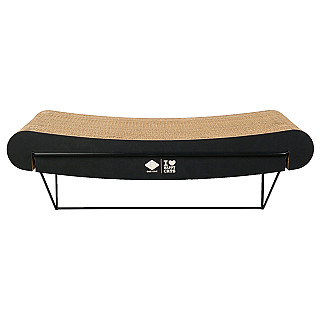 David curved - cardboard wall shelf brown/black 60cm