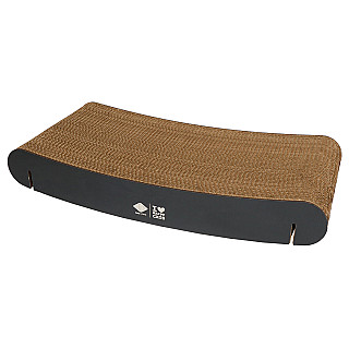 David curved - refill cardboard wall element brown/black 60cm