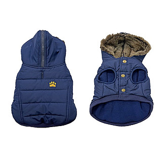 Dog jacket puffer blue XS