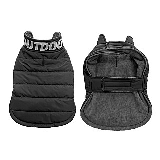 Dog jacket puffer outdoor blackXS
