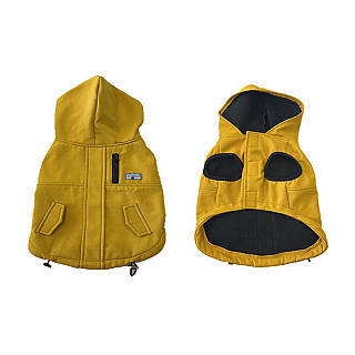 Dog jacket parka yellow S