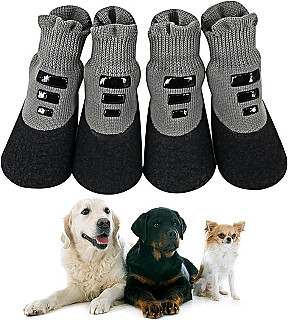 Udebohe Dog Boots for Outdoor and Indoor(4 PCs) XS