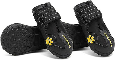 True Love Dog Shoes Waterproof Anti-Slip Rain Boots with Reflective