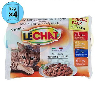 LeChat Multipack Chunks in gravy for Cats