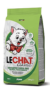 Lechat كلاسيك فرە تام مریشك ، ماسی لەگەل گۆشتی مانگا