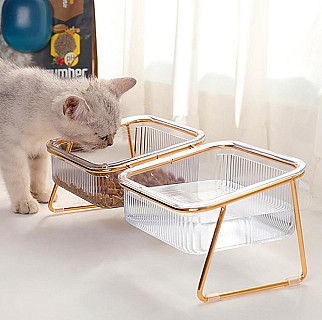 Transparent Dual Bowl