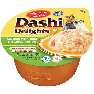 Dashi Delights مریشک لەگەڵ تونە و سکالۆپ