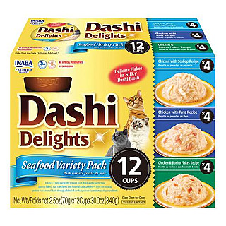 Dashi Delights پاکێجی جۆری خواردنی دەریایی