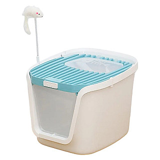 Covered Litterbox Blue XL