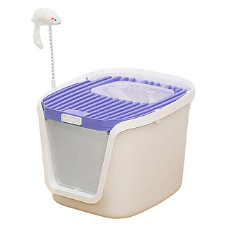 Covered Litterbox Purple L