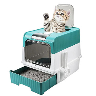 Covered Litterbox Green