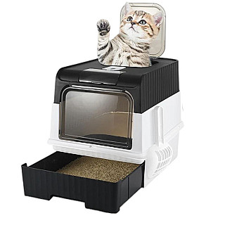 Covered Litterbox Black