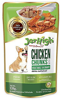 Jerhigh Chicken Chunks with Vegetables in Gravy
