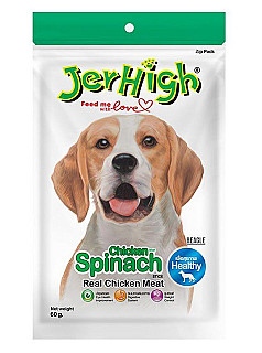Jerhigh Chicken with Spinach Stick