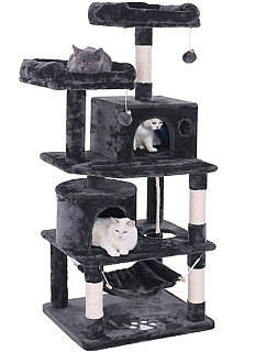 Multi-Level Cat Tree Tower Dark Grey -Model T11