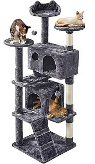 Multi-Level Cat Tree Tower-Model K02 Dark Grey
