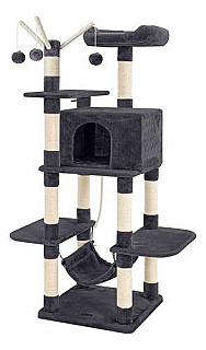 Multi-Level Cat Tree Tower-Model K010 Dark Grey