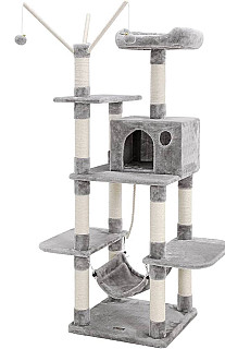 Multi-Level Cat Tree Tower-Model K010 Light Grey