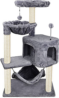 Multi-Level Cat Tree Tower-Model K013 Light Grey