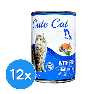 Cute Cat Adult with Fish
