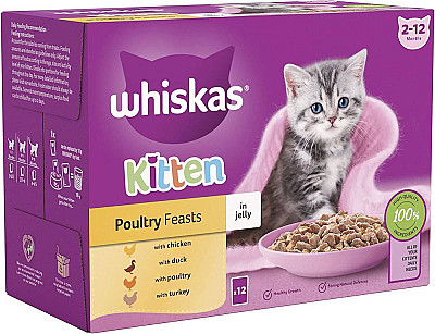 Whiskas Kitten Poultry Feast in Jelly
