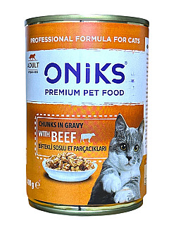 Oniks Beef Chunks in Gravy