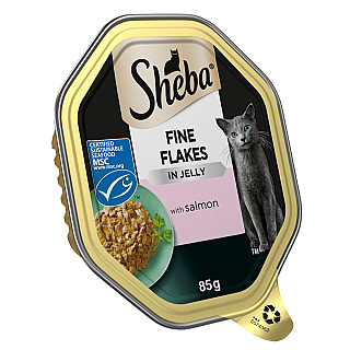 Sheba Fine Flakes Salmon in Jelly