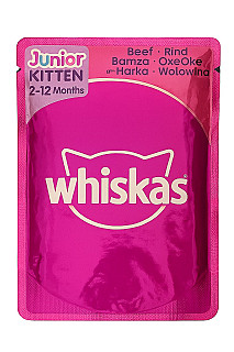Whiskas جونیەر/کیتن گۆشتی مانگا