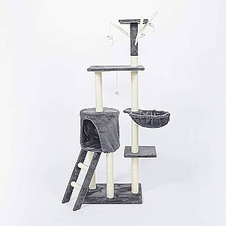 Cat Scratching Tree Dark Grey