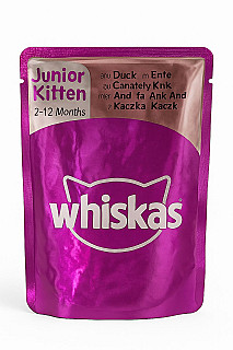 Whiskas جونیەر/کیتن گۆشتی مراوی