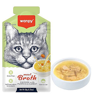 Wanpy Broth Chicken & Pumpkin, Carrot
