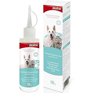 Bioline جێڵی پاکوخاوێنی ددان بە تامی گۆشتی مانگا