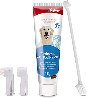 Bioline  Sığır Etli Diş Macunu ile Diş Seti