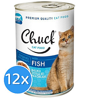 Chuck مع السمك