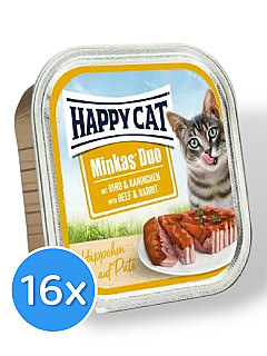 Happy Cat لحم البقر والأرنب