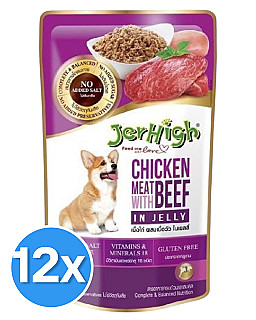 Jerhigh Chicken Meat with Beef In Jelly