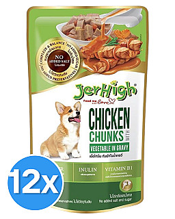 Jerhigh Chicken Chunks with Vegetables in Gravy