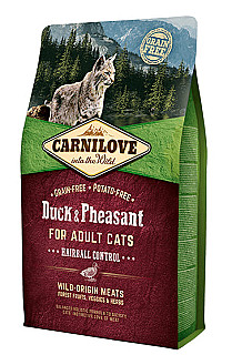 Carnilove گلوله مویی اردک و قرقاول