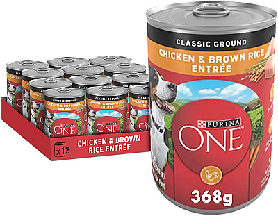 Purina One مرغ و برنج قهوه‌ای در سس
