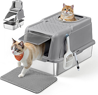 Feandrea Steel Litterbox
