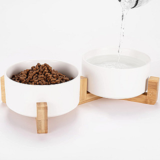 Dual Ceramic Bowl A09